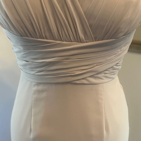 Bill Levkoff Elegant Cream Evening Gown Size 2 - Picture 6 of 14